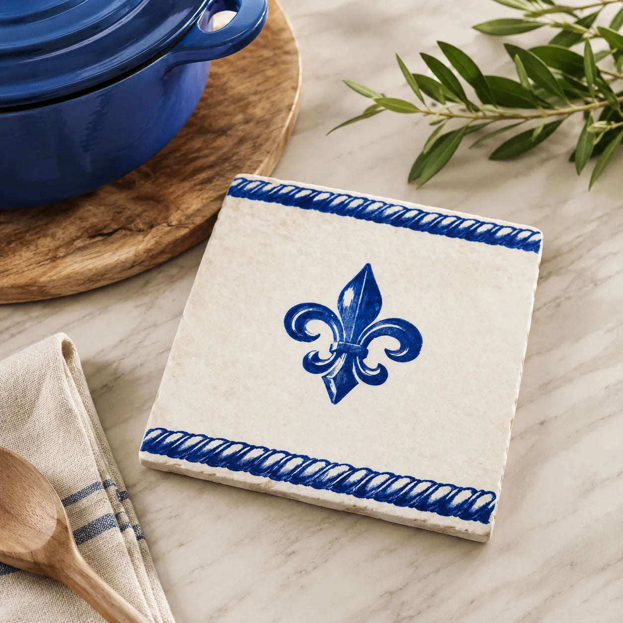 Fleur de Lys and Bee Trivet