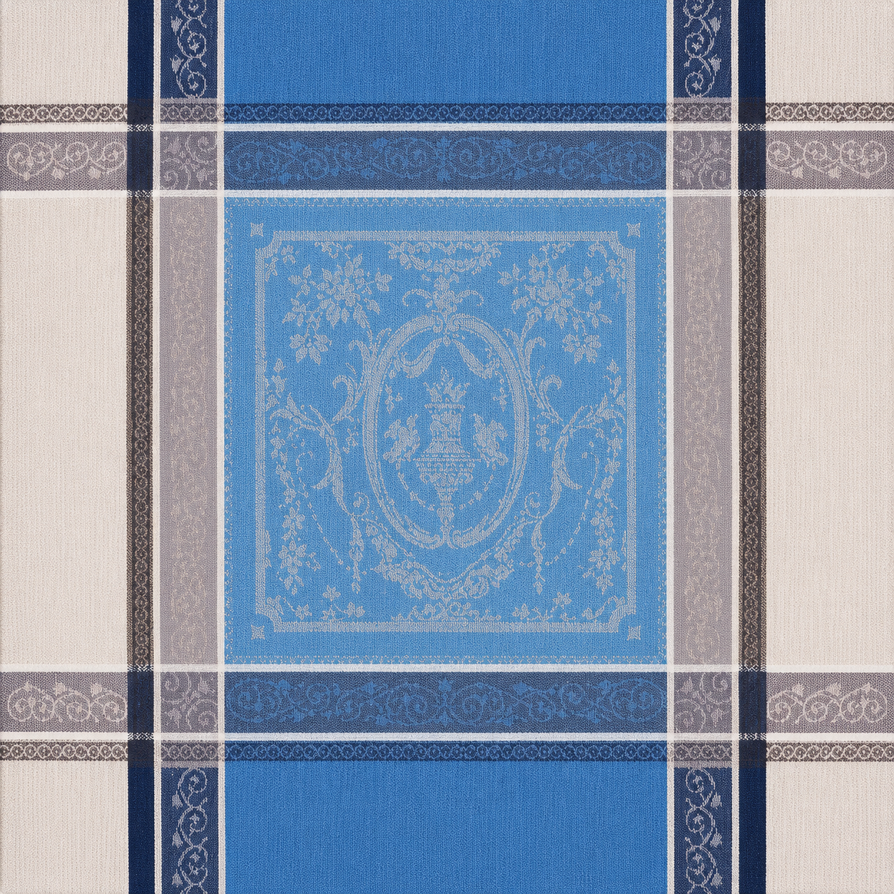 Palace Bleu Provençal napkins set of 4 — Royal Blue — GEM de France New Orleans