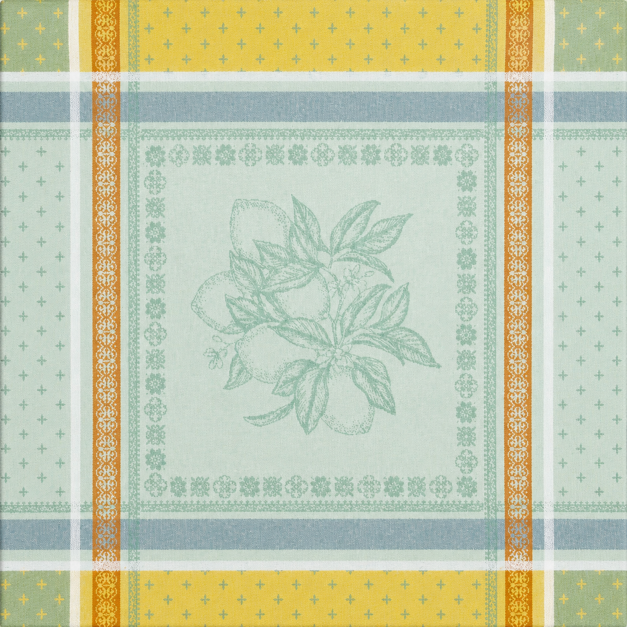 Citron Jacquard Napkins — Set of 6