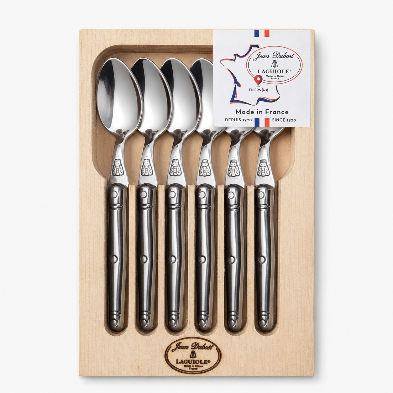 Laguiole Dessert spoons set of 6 — Jean Dubost