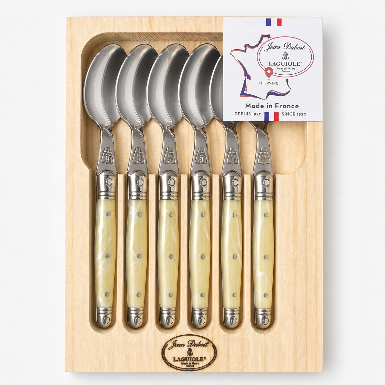 Laguiole Dessert spoons set of 6 — Jean Dubost
