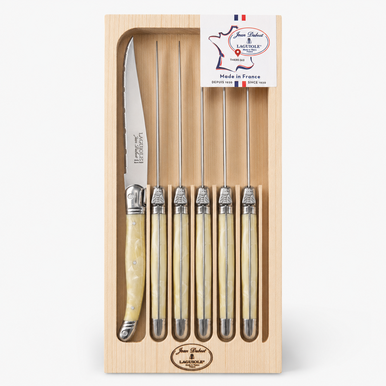 Laguiole steak knives set of 6 — Jean Dubost