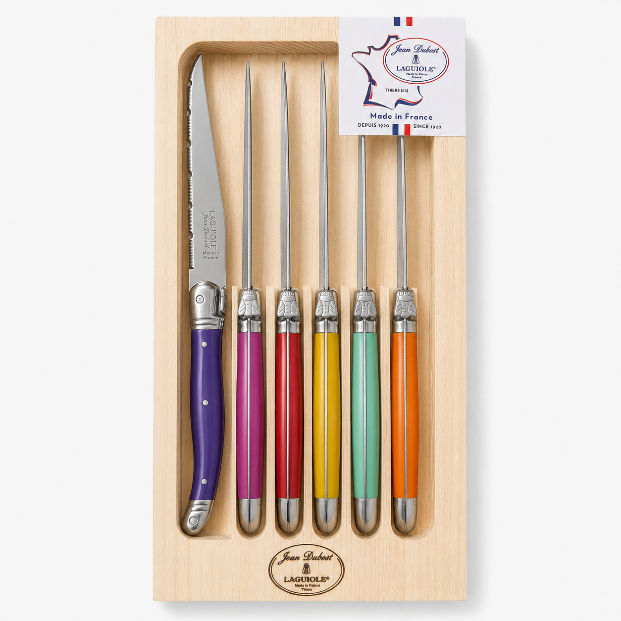 Laguiole steak knives set of 6 — Jean Dubost