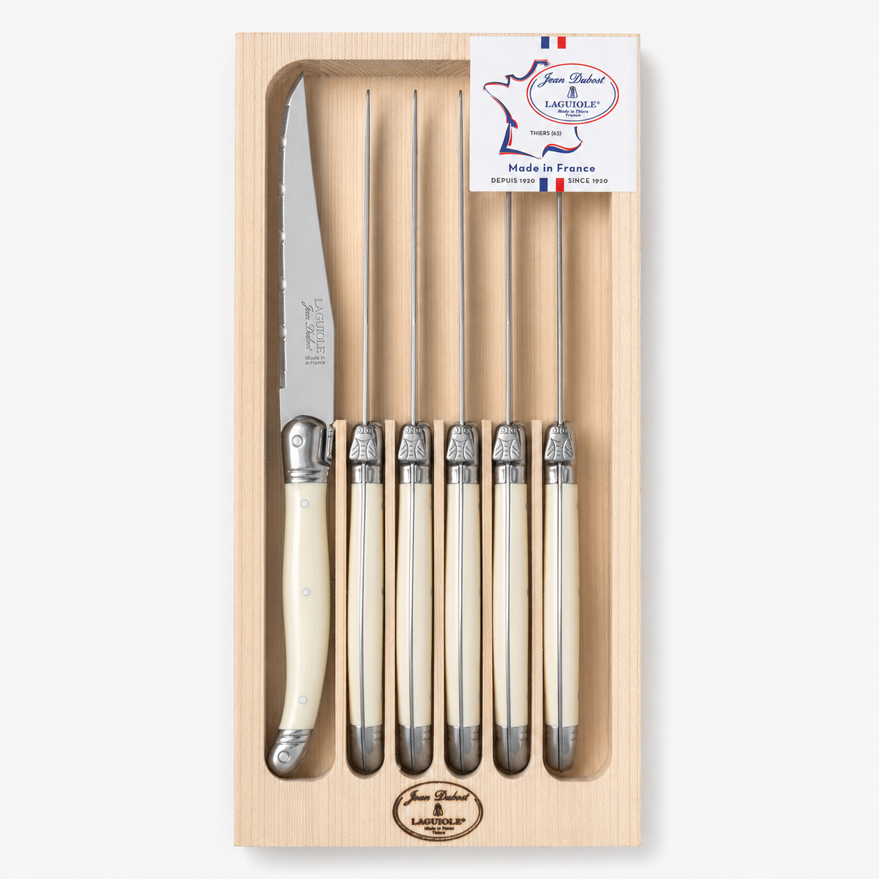 Laguiole steak knives set of 6 — Jean Dubost