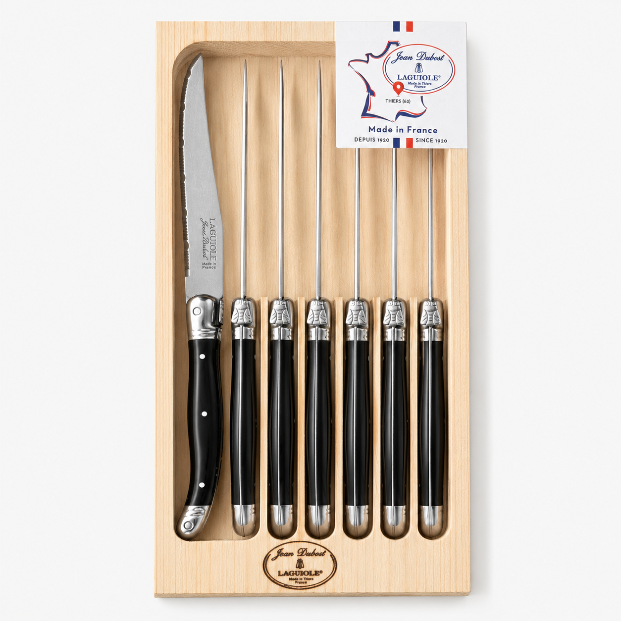 Laguiole steak knives set of 6 — Jean Dubost