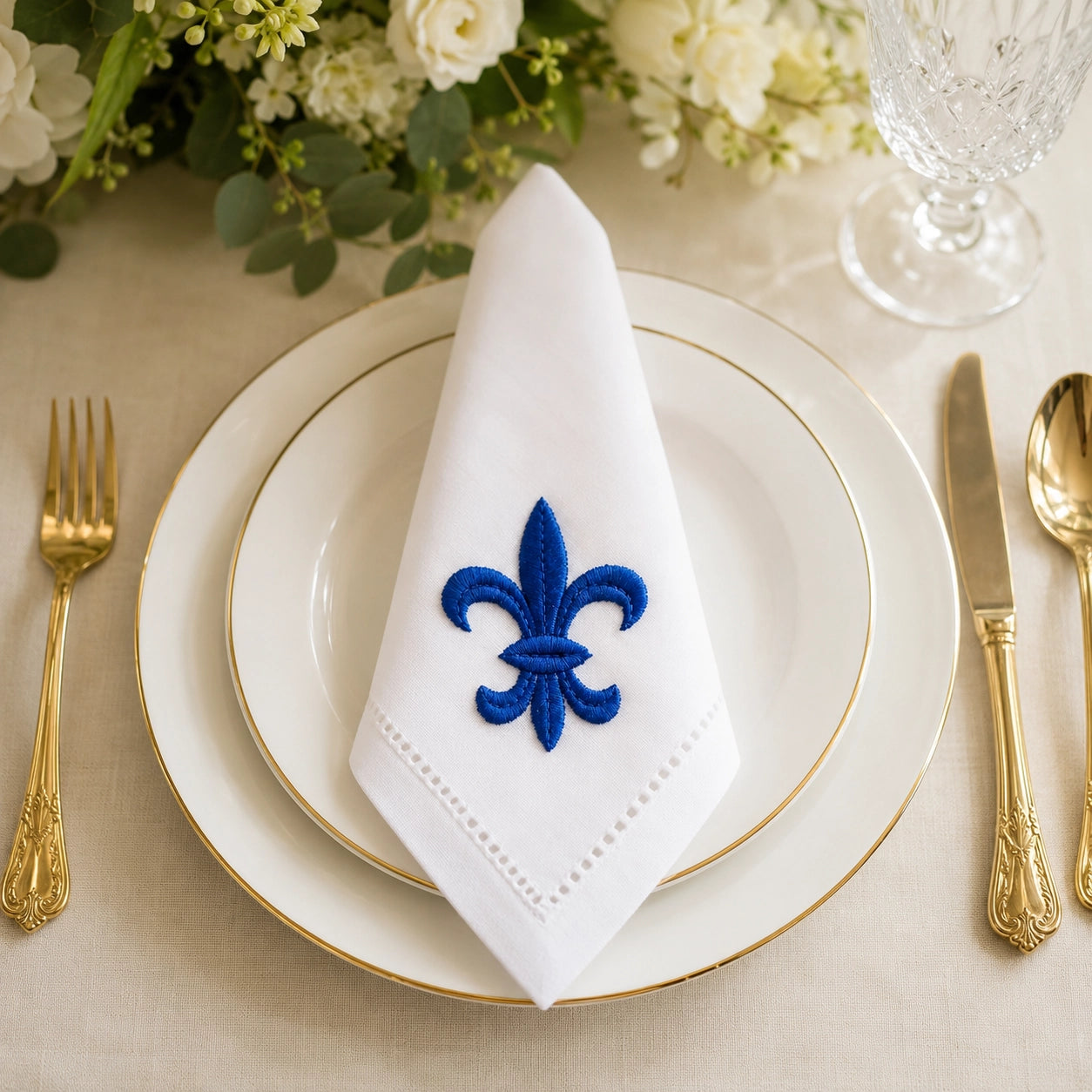 Napkin Fleur de Lys — Set of 6