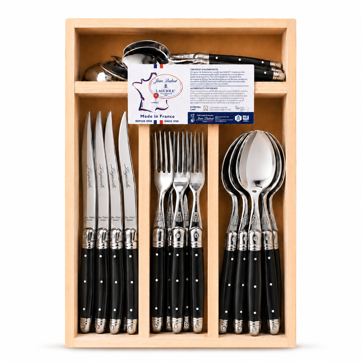Jean Dubost Laguiole 24-Piece Flatware Set