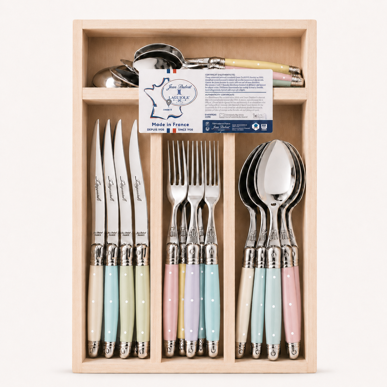 Jean Dubost Laguiole 24-Piece Flatware Set