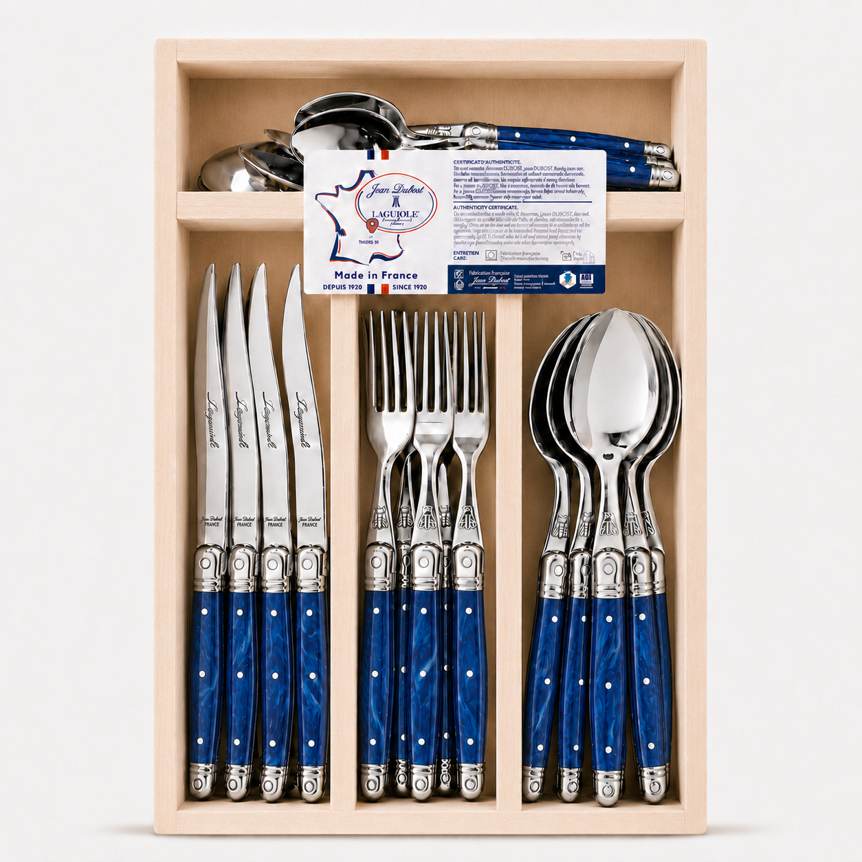 Jean Dubost Laguiole 24-Piece Flatware Set