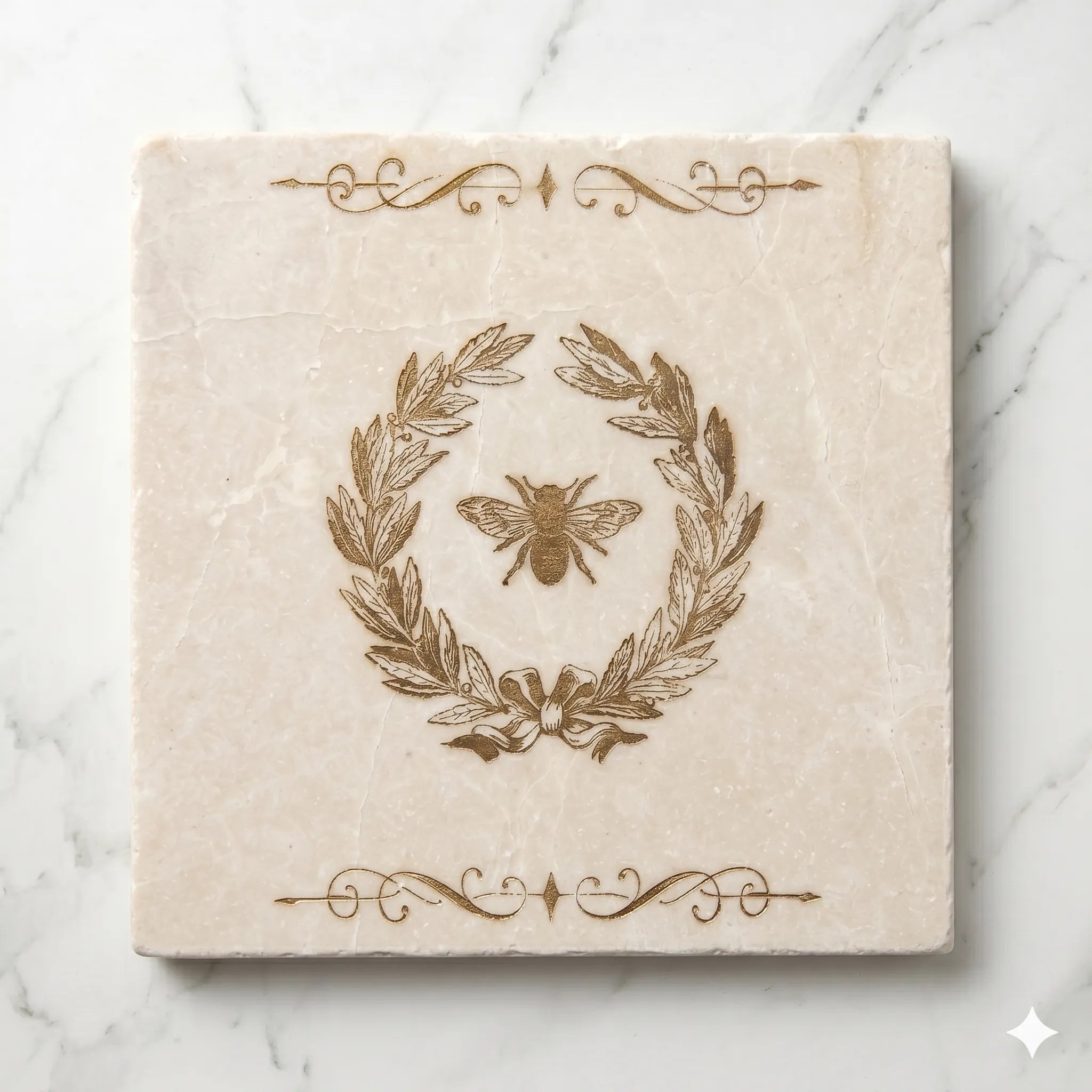 Fleur de Lys and Bee Trivet