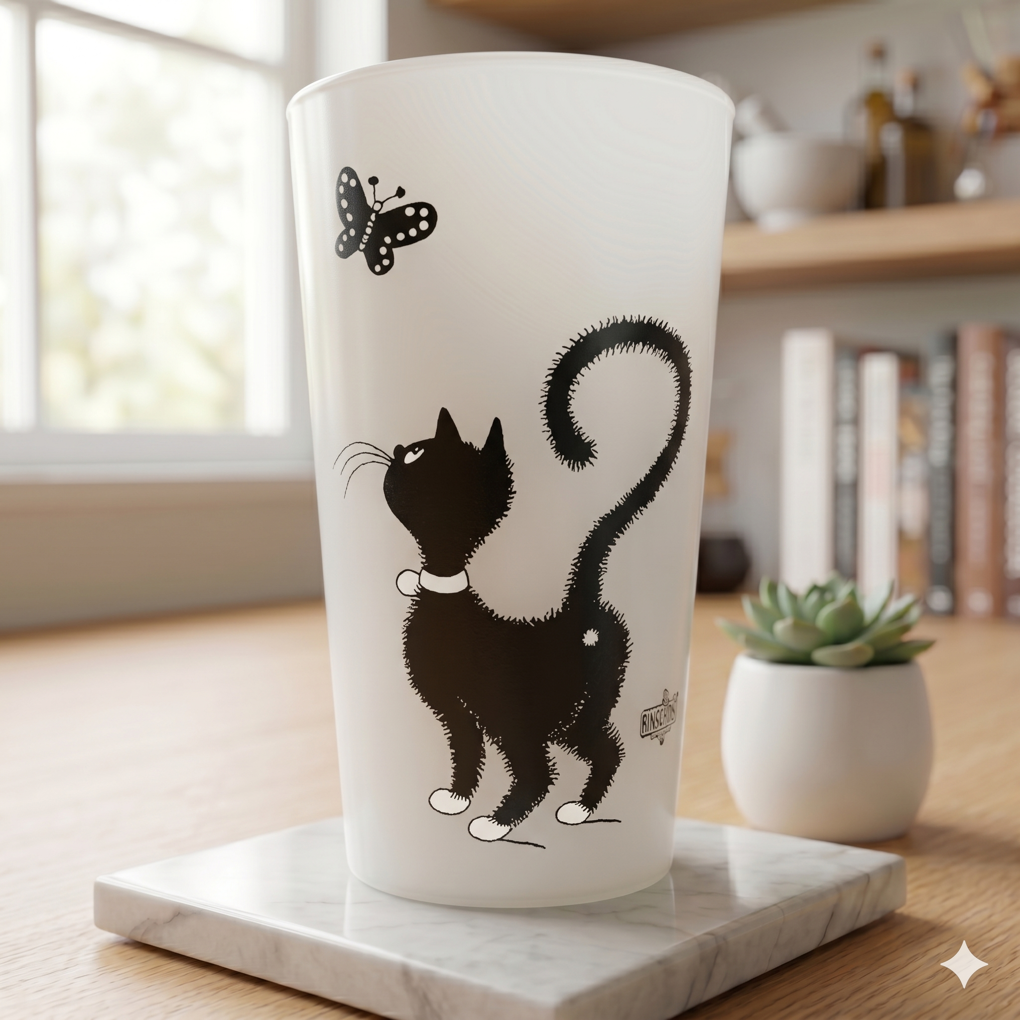 Dubout Cat Goblet — Butterfly