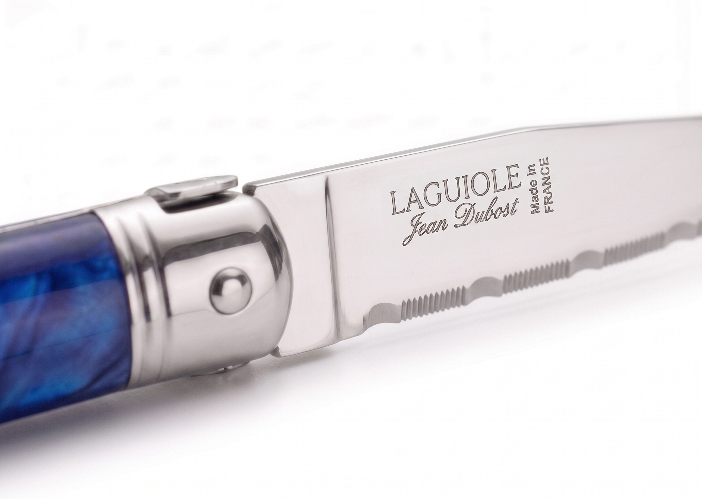 Jean Dubost Laguiole 12-Piece Set — 6 Steak Knives & 6 Forks