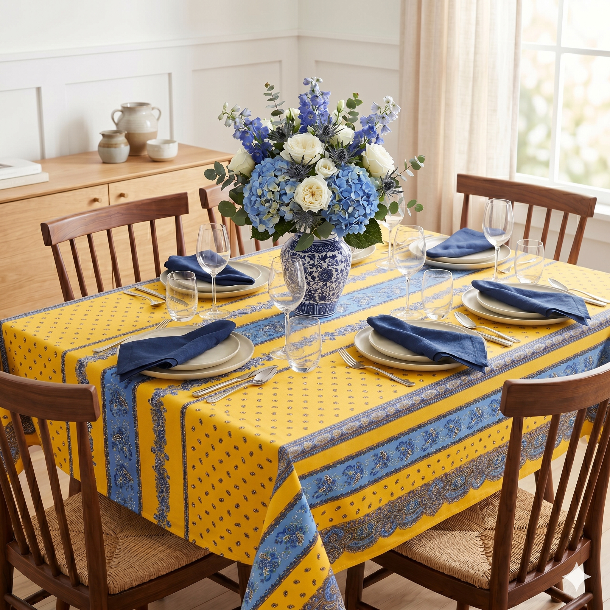 St Tropez Provençal Coated Tablecloth