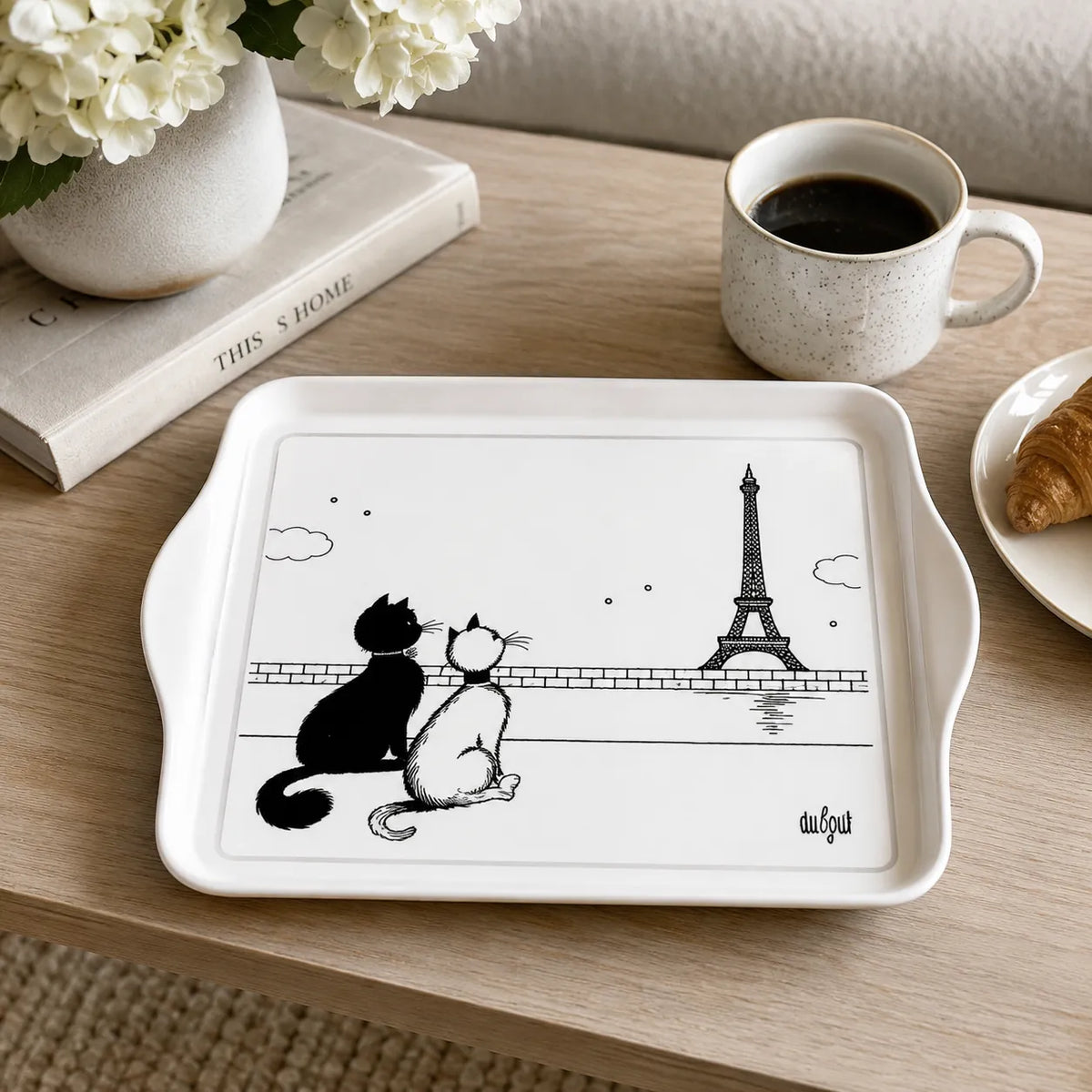 Dubout Cat Metal Tray