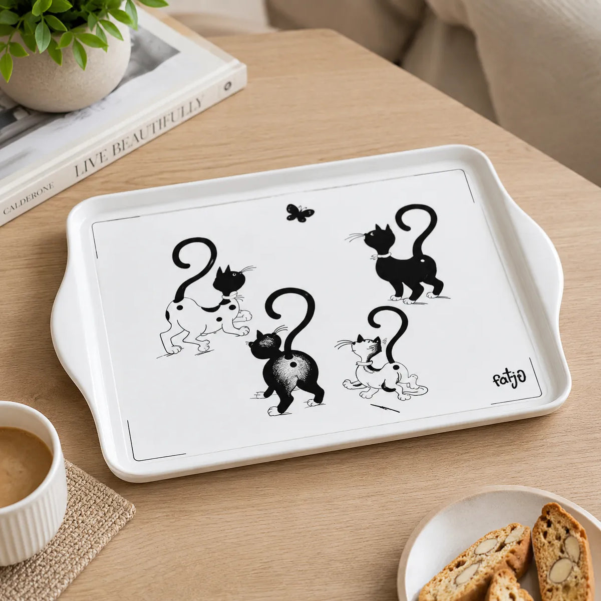 Dubout Cat Metal Tray