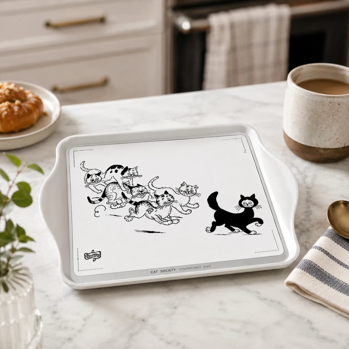 Dubout Cat Metal Tray