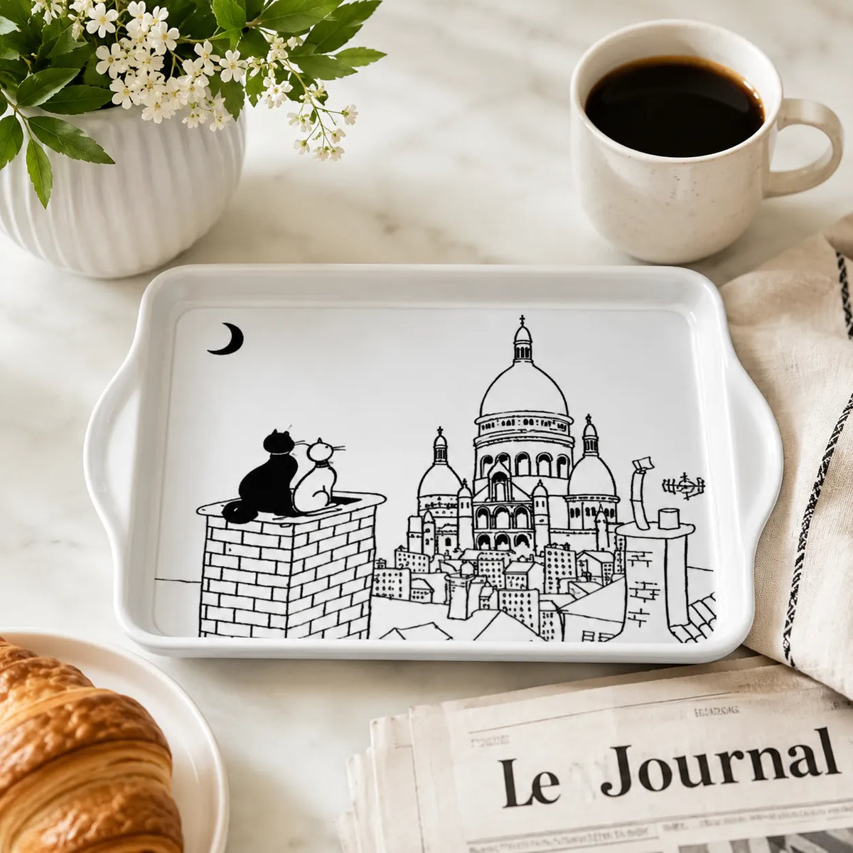Dubout Cat Metal Tray