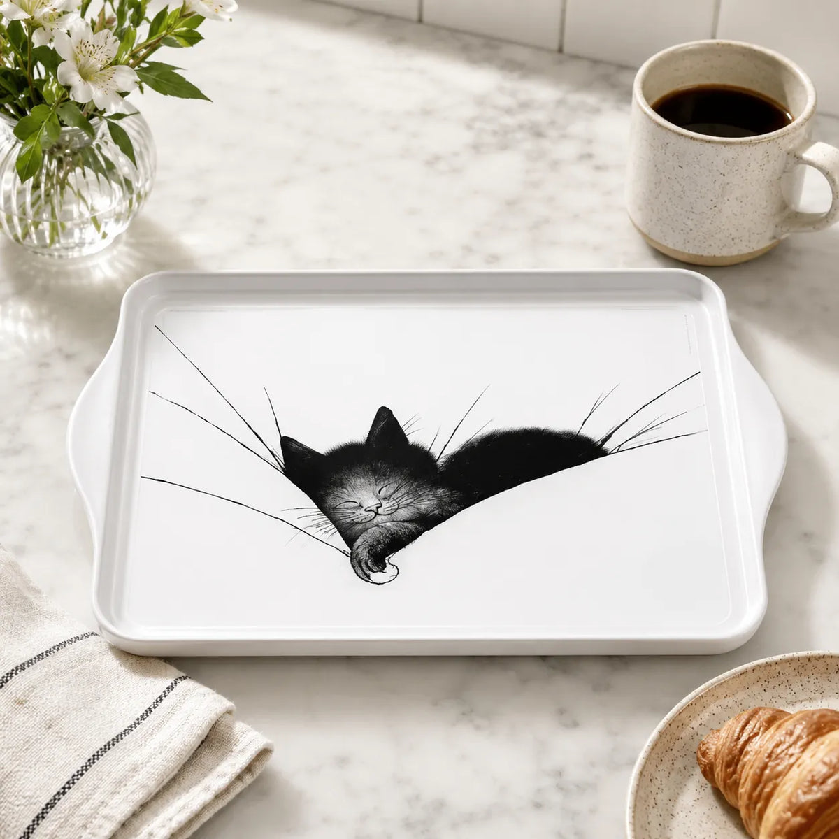Dubout Cat Metal Tray