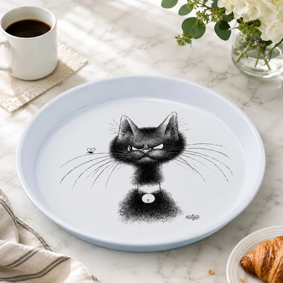 Dubout Cat Metal Tray