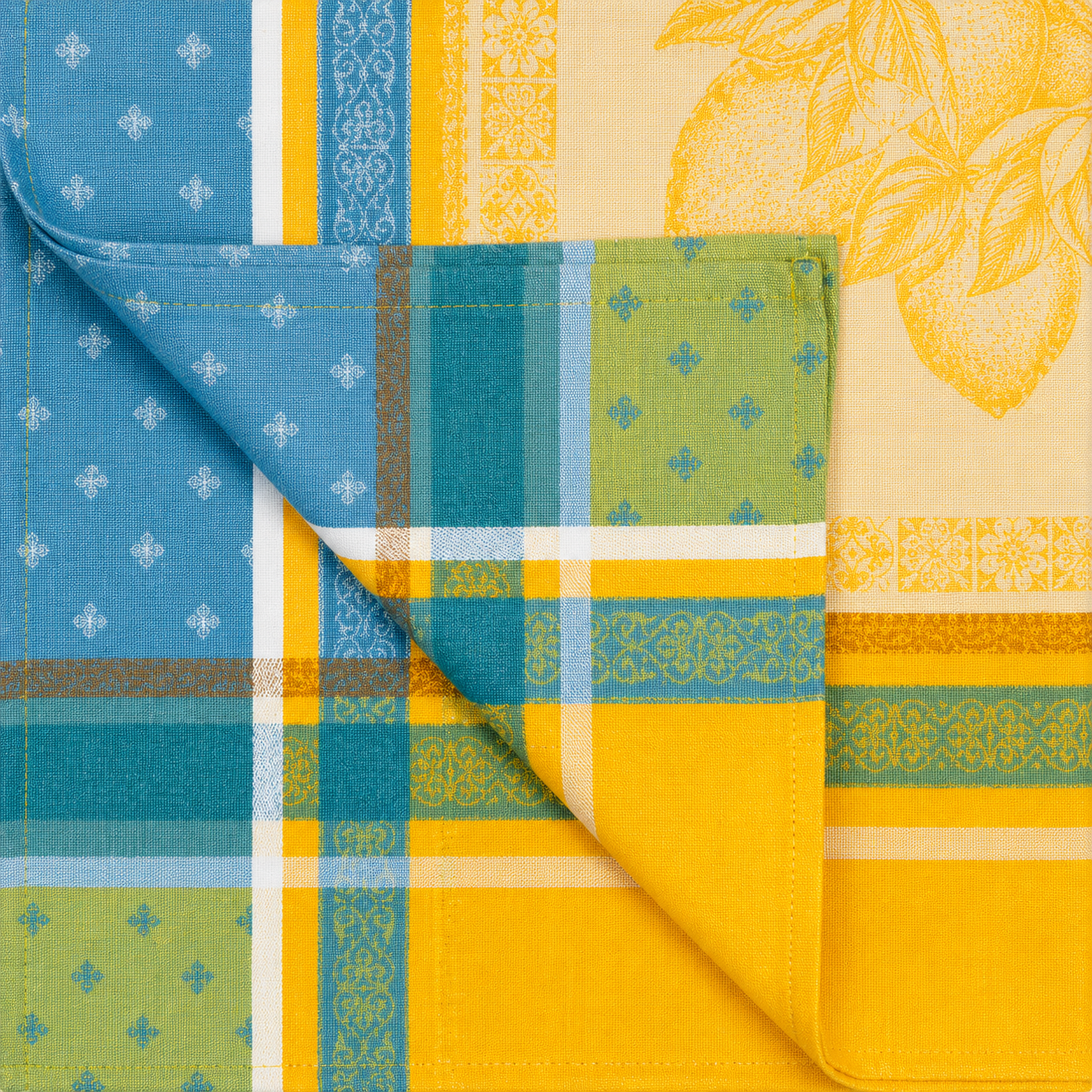Citron Jacquard Napkins — Set of 6