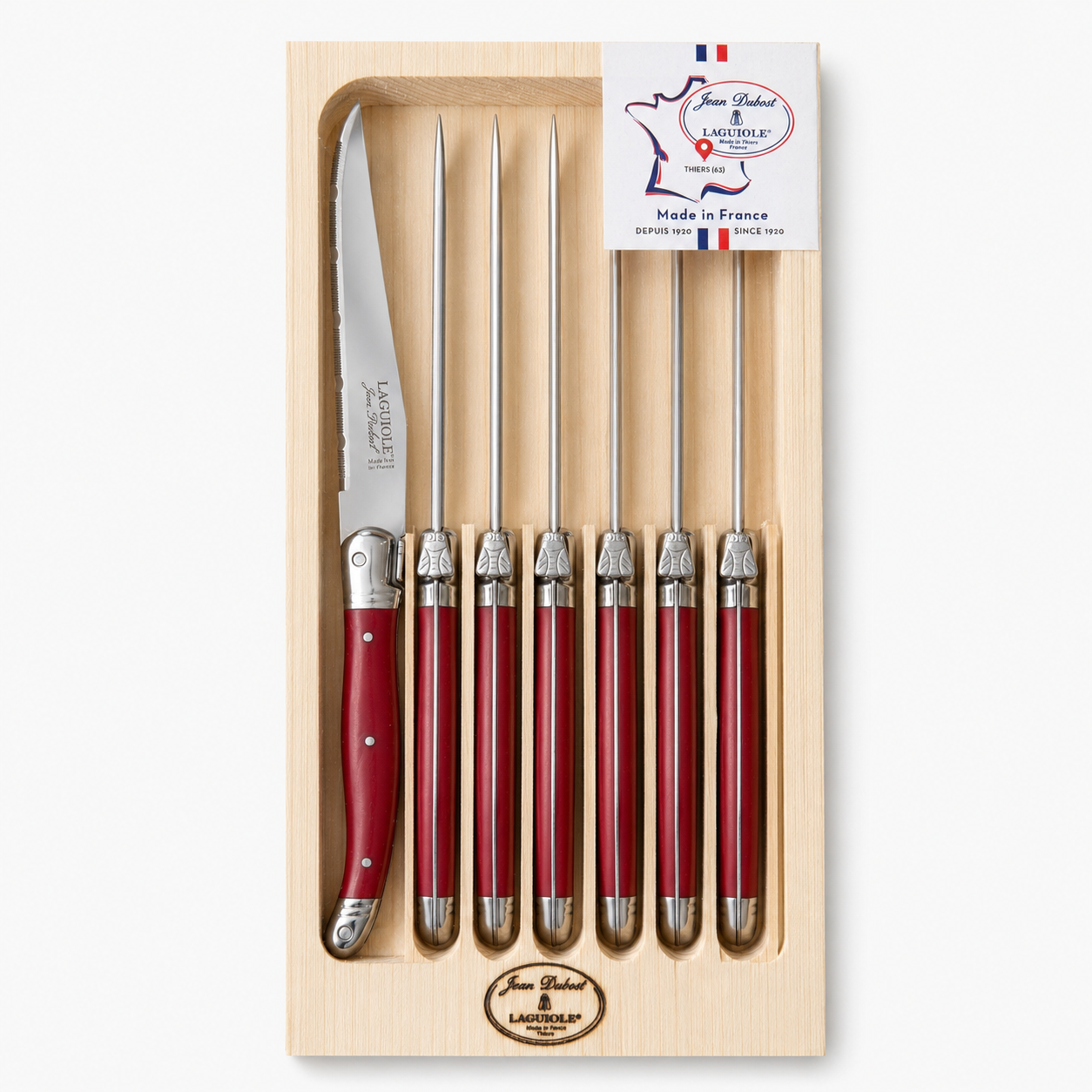 Laguiole steak knives set of 6 — Jean Dubost