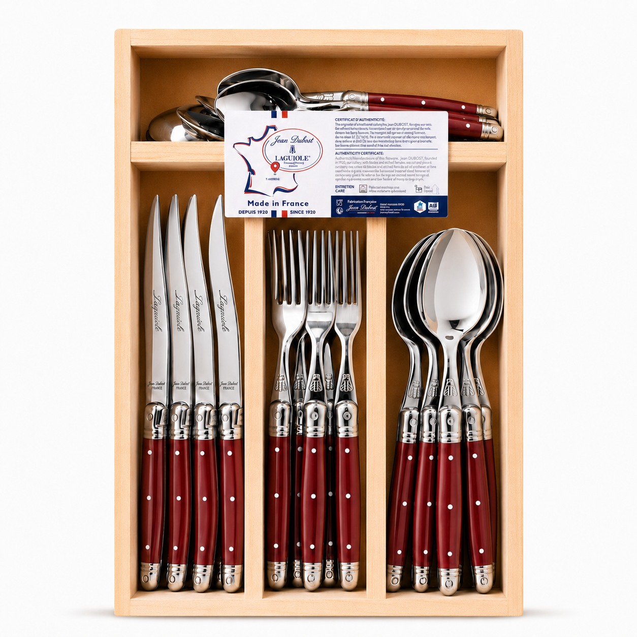 Jean Dubost Laguiole 24-Piece Flatware Set
