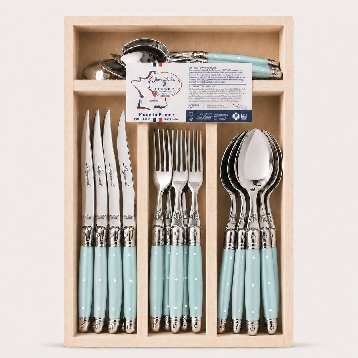 Jean Dubost Laguiole 24-Piece Flatware Set