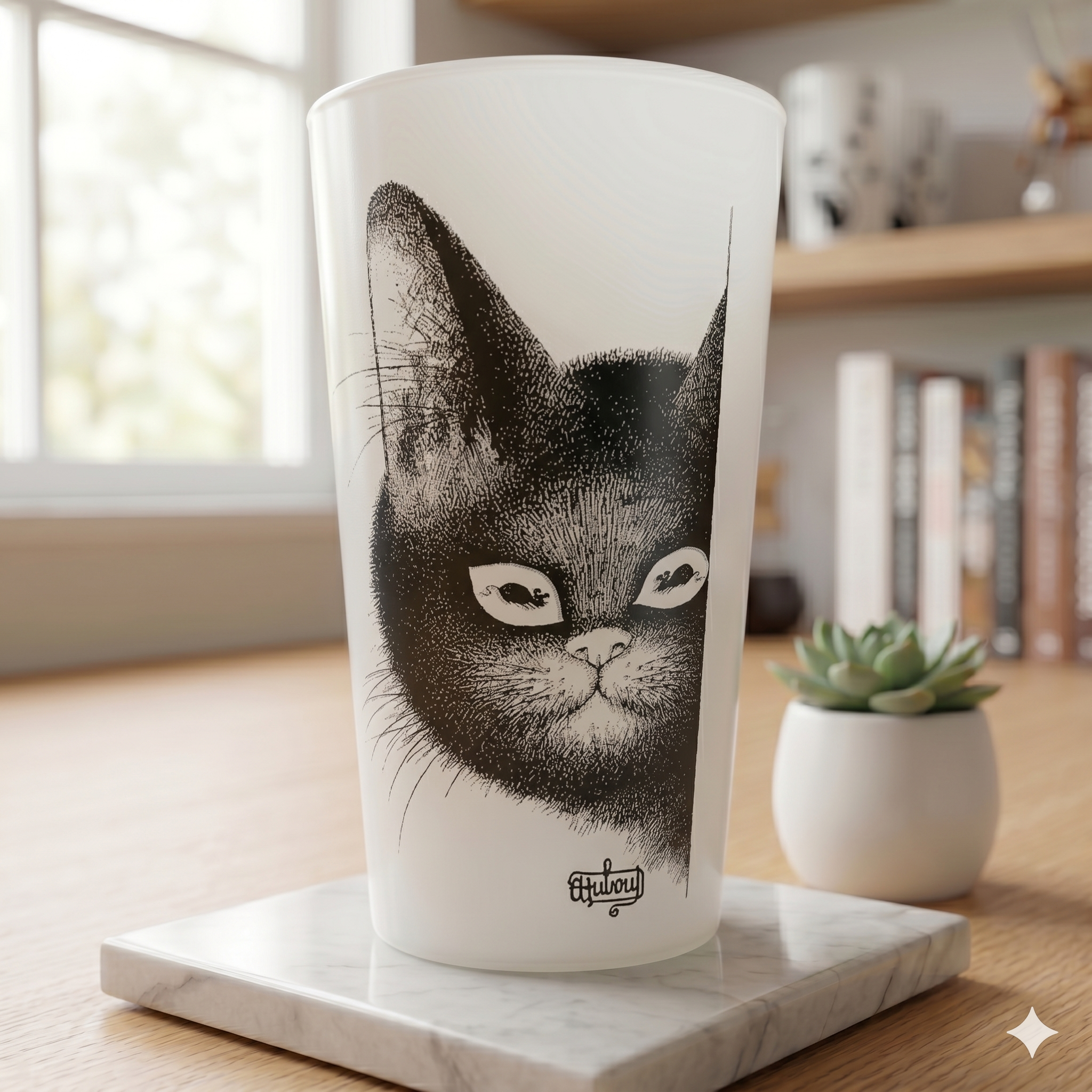 Dubout Cat Goblet — Mice in Eyes