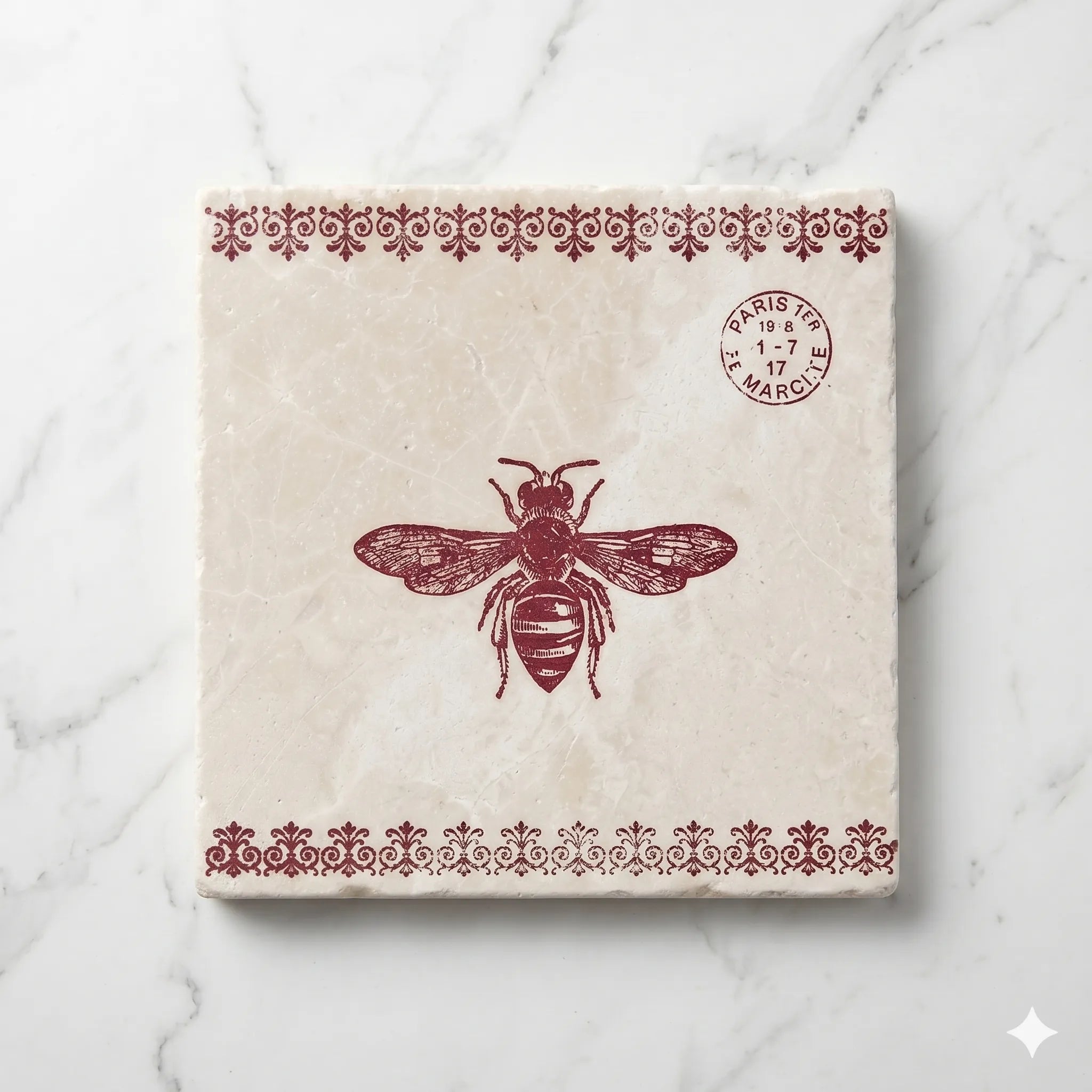 Fleur de Lys and Bee Trivet