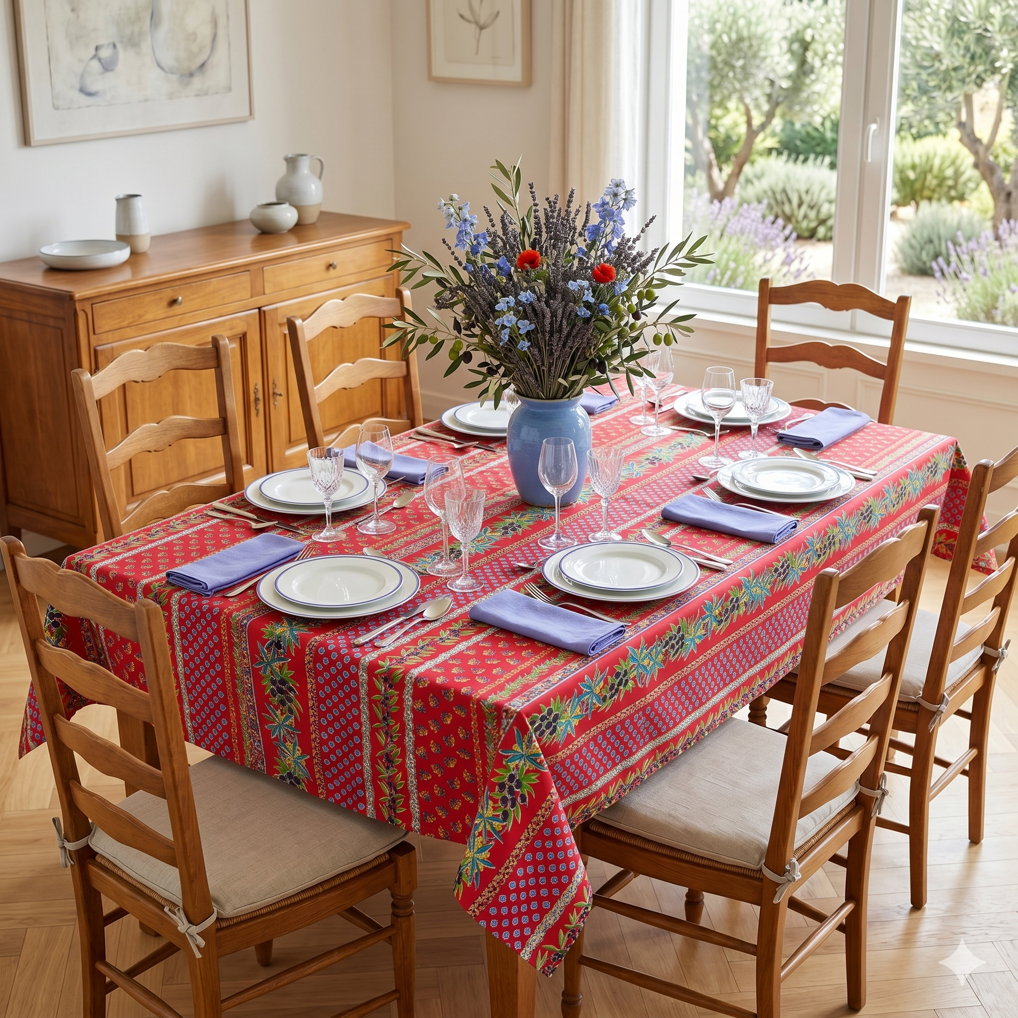 St Remy Provençal Coated Tablecloth