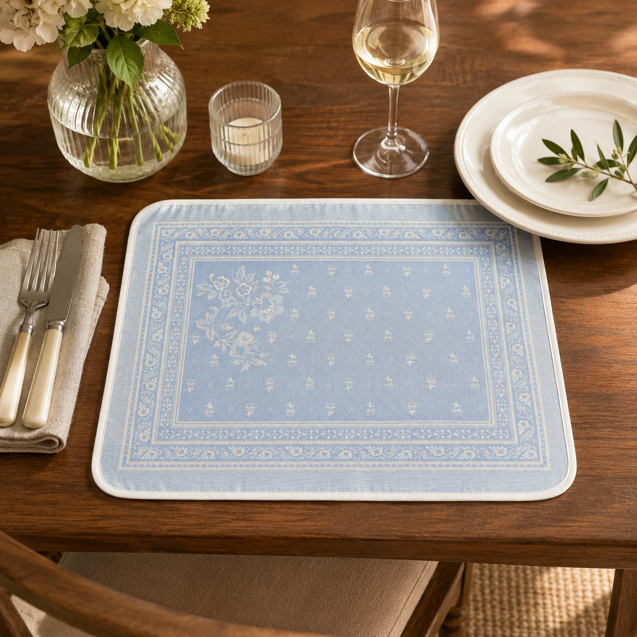 Antiques floral  Placemats set of 2