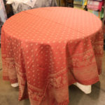 64″ x 98″ Floral Antique Red Table Cloth