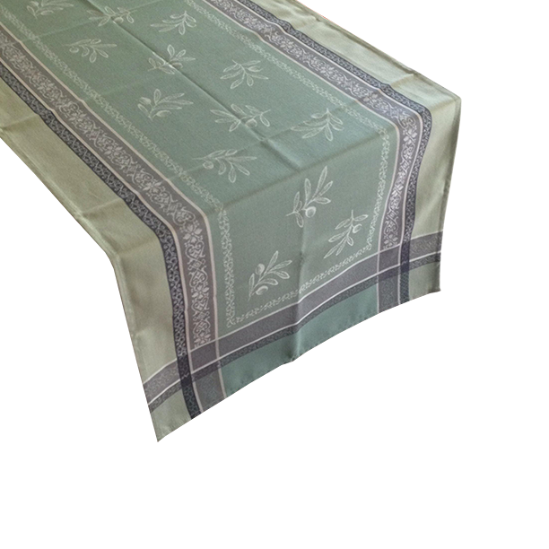 blue green table runner